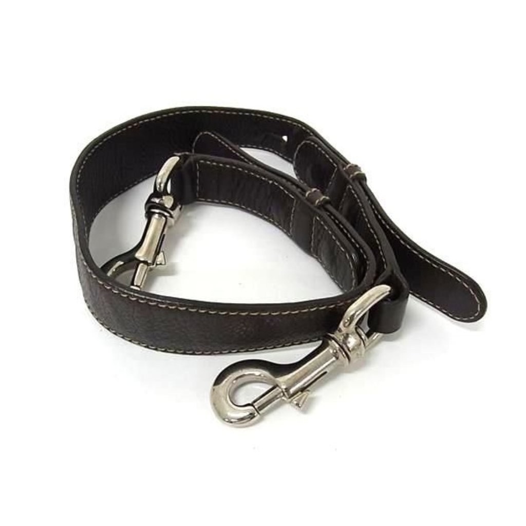 Gucci Leather Handle Strap For Bag Shoulder Dark